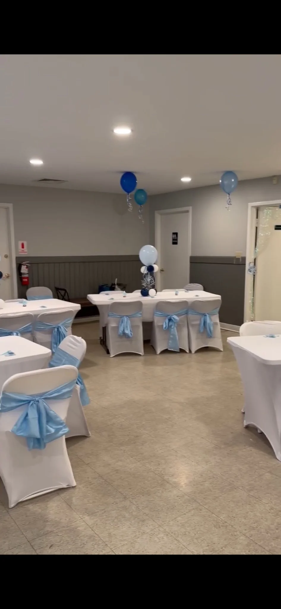 Decoración Baby Shower Azul Claro